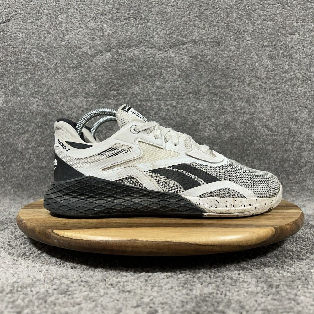 Reebok Nano X Men's Size 7 Black White Athletic Cross Training Shoes No Insoles